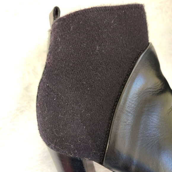 Vince Aren Open Toe Black Leather Bootie Size 7.5 - Picture 10 of 13